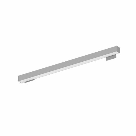 NORA LIGHTING 4' L-Line LED Wall Mount Linear, 4200lm / 3500K, 2x4in L & 4x4in R, R Power Feed, Aluminum Finish NWLIN-41035A/L2P-R4